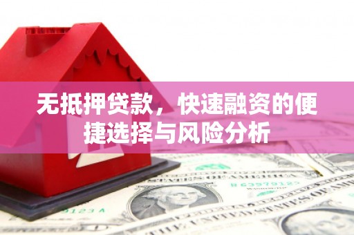 嘉善无抵押贷款，快速融资的便捷选择与风险分析