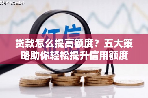 嘉善贷款怎么提高额度？五大策略助你轻松提升信用额度