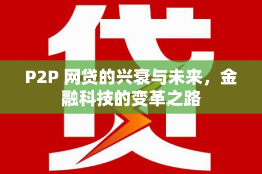 嘉善P2P 网贷的兴衰与未来，金融科技的变革之路