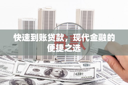 嘉善快速到账贷款，现代金融的便捷之选