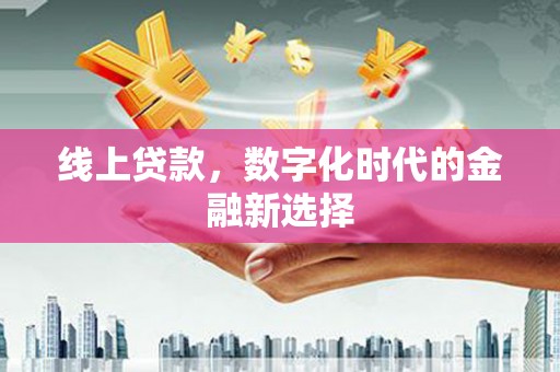 嘉善线上贷款，数字化时代的金融新选择
