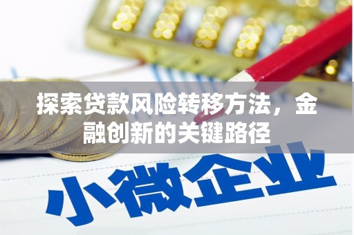 嘉善探索贷款风险转移方法，金融创新的关键路径